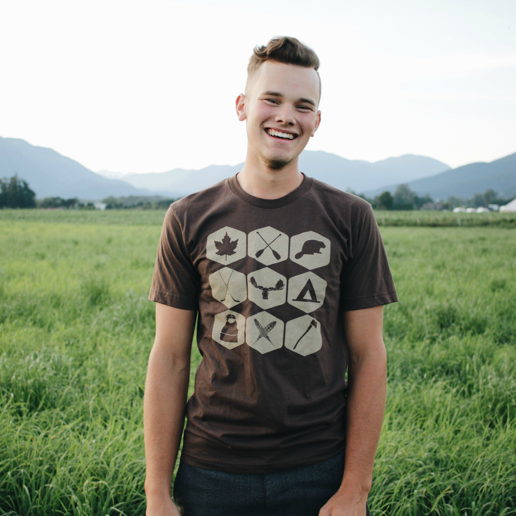 Northern Icons Tee (BROWN) - Locomotive Clothing - 1