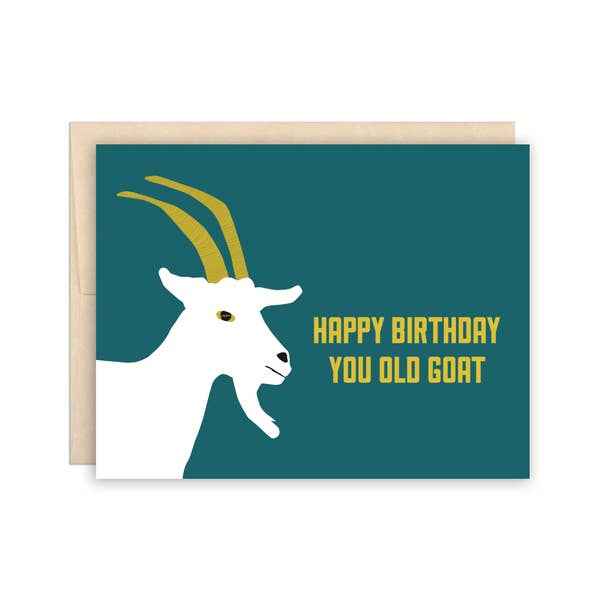 The Beautiful Project Old Goat Birthday Card