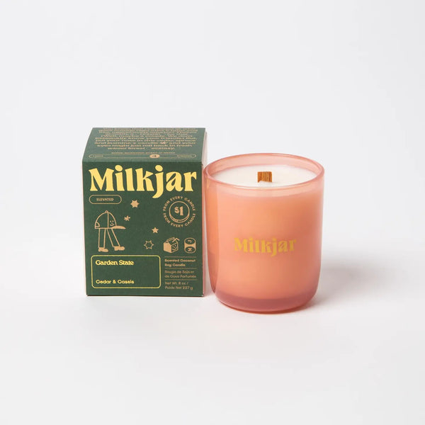Elevated Collection Wood Wick Candle | Garden State