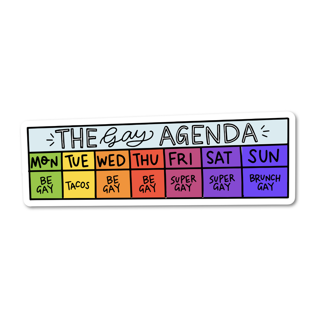 The Gay Agenda Sticker at Pressland General Mission Fraser Valley Vancouver British Columbia
